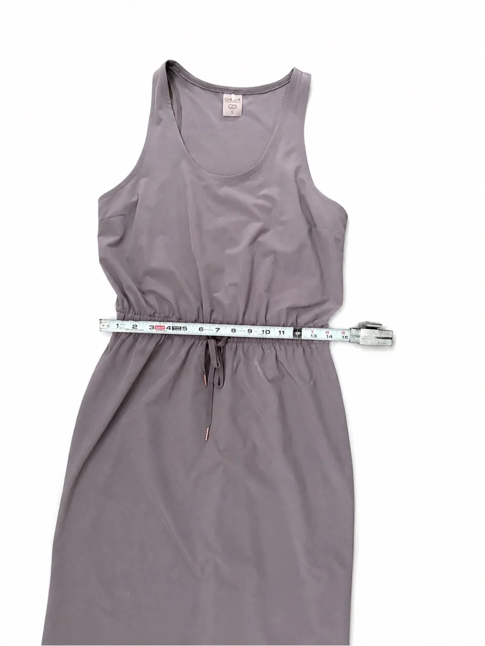 Calia Sleeveless Drawstring Midi Mauve Color size Small Athleisure Casual - Picture 4 of 7